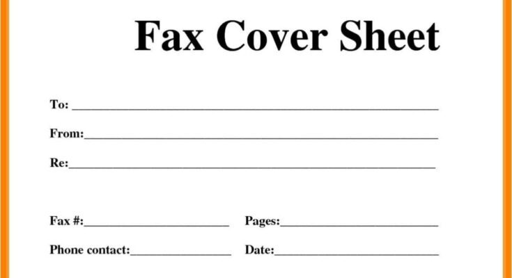 Role of Fax Cover Sheets in Modern Business