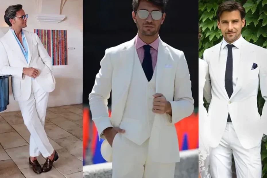 How To Rock an Elegant White Suit at Formal Events